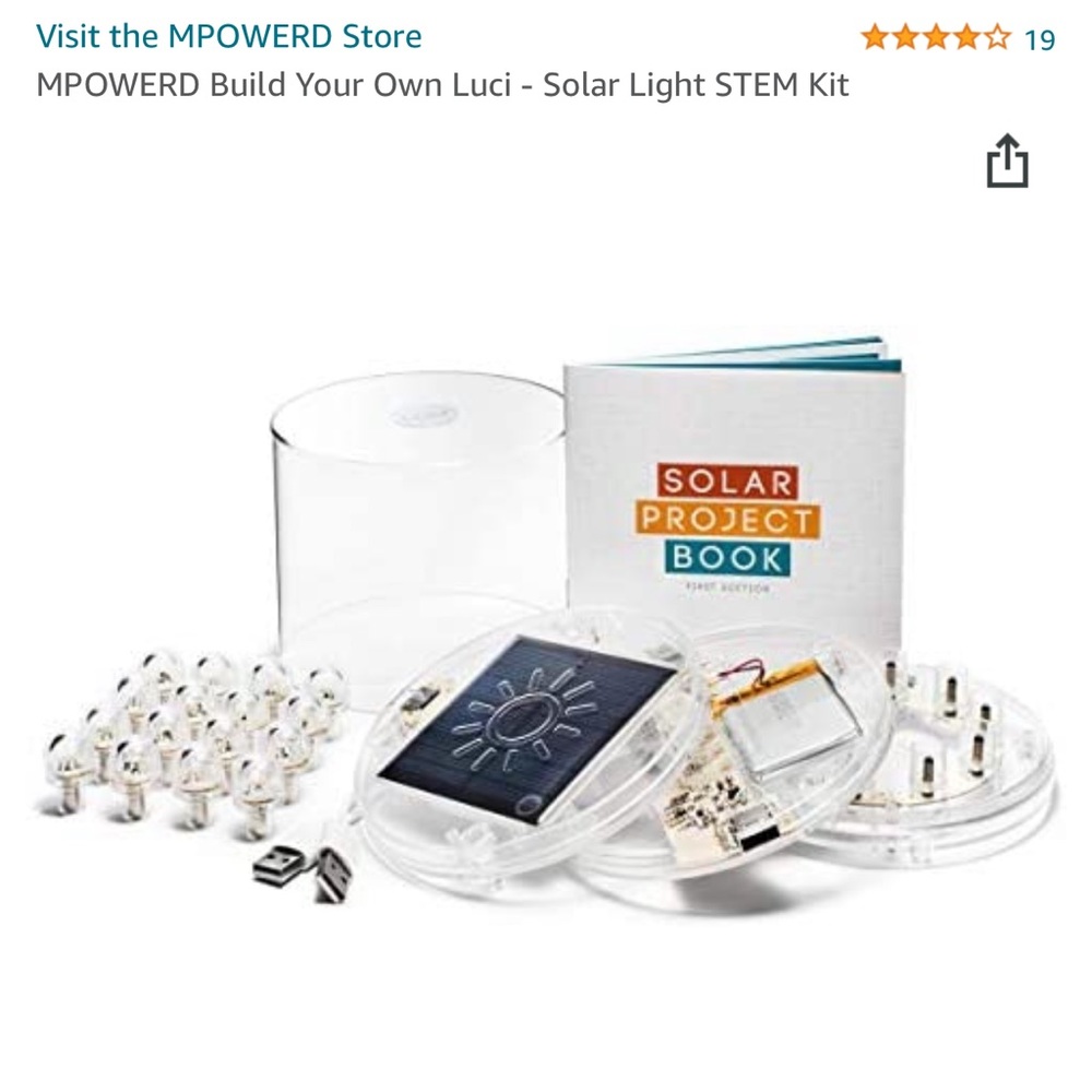 New in box build your own solar light kit